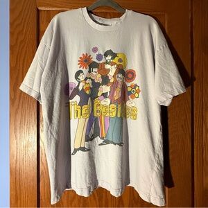 The Beatles Yellow Submarine Graphic Tee Light Gray Large